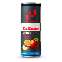Nutrisport Caffeine Energy Drink Tropical 140mg Cafeína 330ml 12 Latas