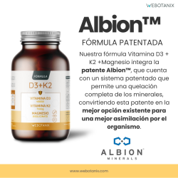 Webotanix Vitamina D3 + K2 Magnesio 60 +60 Cápsulas Pack Ahorro