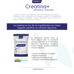 Webotanix Creatina Formula 175g 50 Dosis