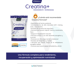 Webotanix Creatina Formula 175g 50 Dosis