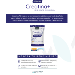 Webotanix Creatina Fórmula 175g + 175g 100 Dosis