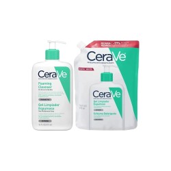CeraVe Pack Gel Limpiador Espumoso 473ml + Recambio 473ml