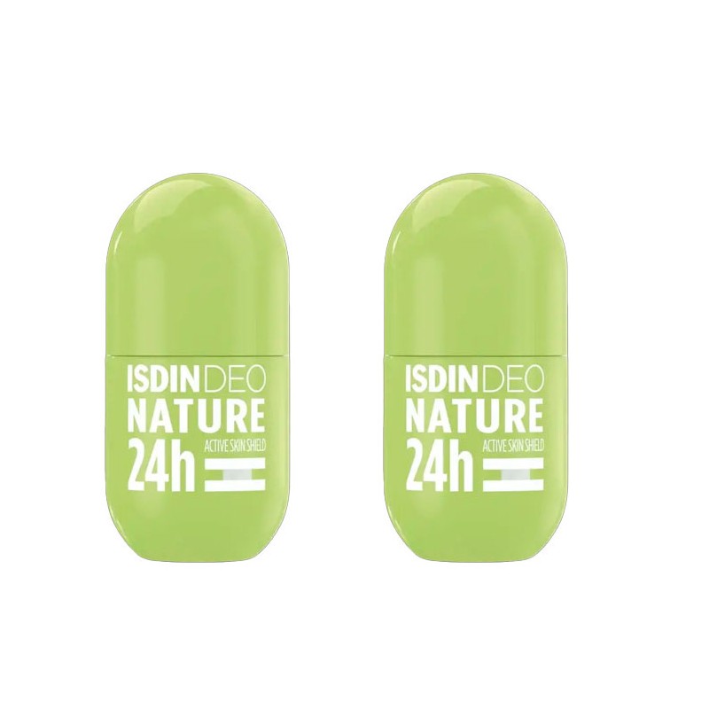 Isdin Deo Desodorante Nature Roll On 50 ml + 50ml Duplo ahorro Isdin Deo Desodorante Nature Roll On 50 ml + 50ml Duplo ahorro