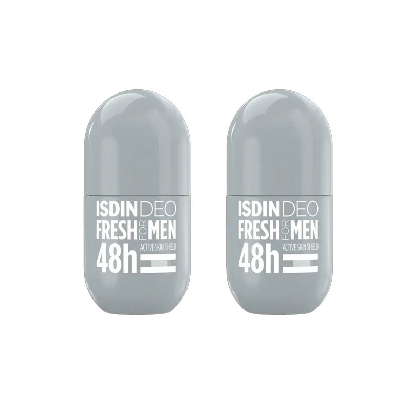 Isdin Deo Desodorante Fresh For Men Roll On 50ml + 50ml Duplo Isdin Deo Desodorante Fresh For Men Roll On 50ml + 50ml Duplo