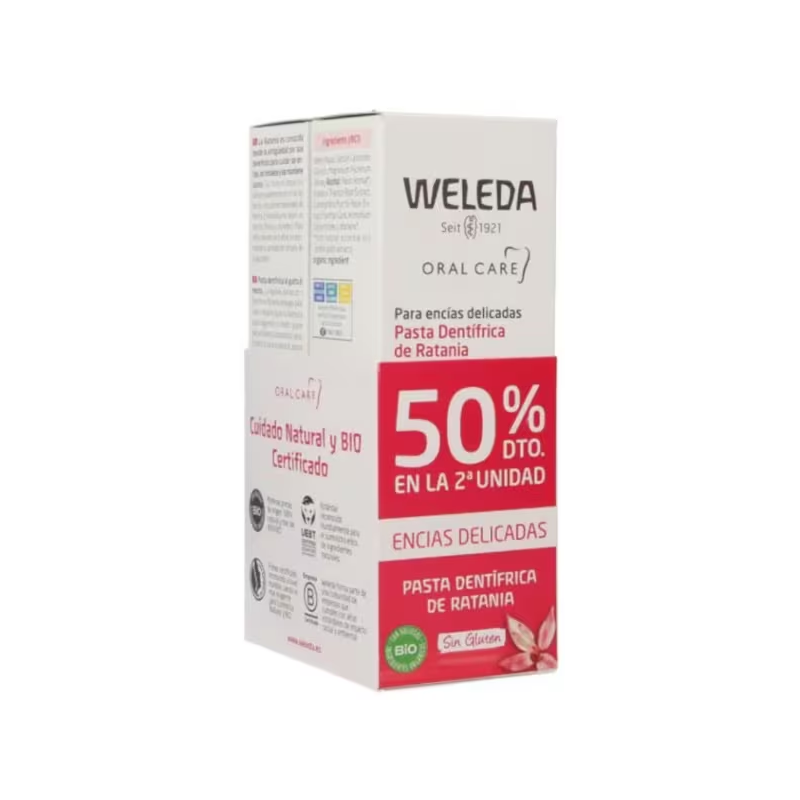 Weleda Pasta Dentifrica Ratania 75ml+75ml Duplo Promocion Weleda Pasta Dentifrica Ratania 75ml+75ml Duplo Promocion