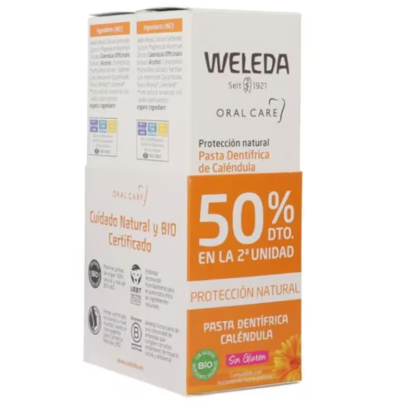 Weleda Pasta Dentifrica Calendula 75 ml+75ml Duplo Pomocion Weleda Pasta Dentifrica Calendula 75 ml+75ml Duplo Pomocion