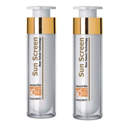Frezyderm Sun Screen Velvet Face Cream Spf50+ 50ml + 50ml Duplo Promocion