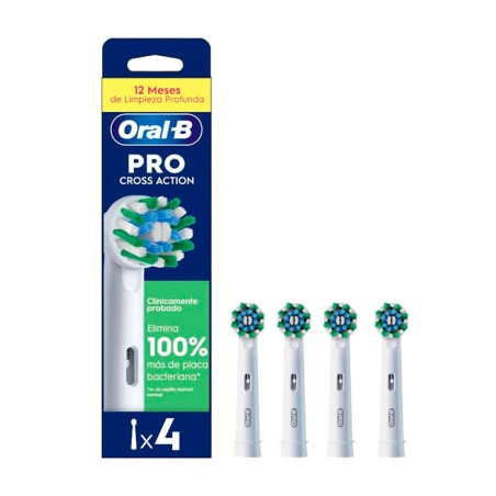 Recambios Oral B CrossAction 4 Unidades