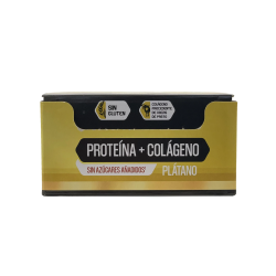 Forticoll Barrita de Chocolate de Proteína + Colágeno Plátano Caja 12 Unidades