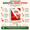 Arkovital Hierro 20 Sticks de 10ml Con 6 Vitaminas y Extractos Vegetales