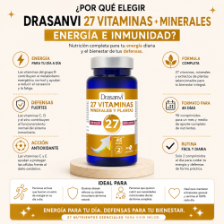 Drasanvi 27 Vitaminas + Minerales Energia e Inmunidad 90 Comprimidos