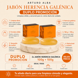 Arturo Alba Jabón Herencia Galénica 100g + 100g Duplo Promocion