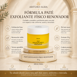 infografia Arturo Alba Pate Exfoliante Fisico Renovador 50 Gramos