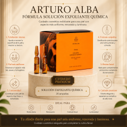 infografia Arturo Alba Solución Quimica Exfoliante 20 ampollas