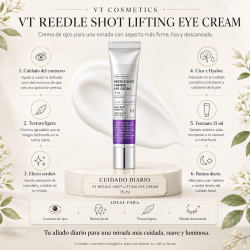 infografia Vt Cosmetics Vt Reedle Shot Lifting Crema De Ojos 15ml