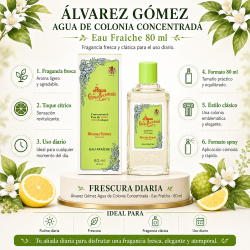 Álvarez Gómez Agua de Colonia Concentrada Eau Fraîche 80 ml