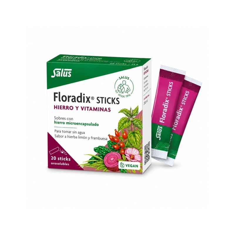 Floradix Hierro y Vitaminas 20 sticks Floradix Hierro y Vitaminas 20 sticks