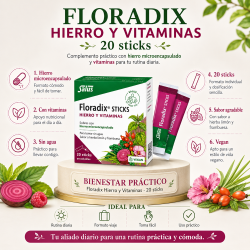 Floradix Hierro y Vitaminas 20 sticks