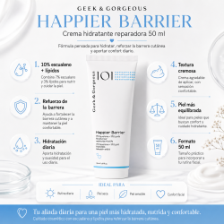 Geek & Gorgeous Happier Barrier Crema 50ml 10% Escualeno + Lípidos