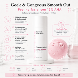 Geek & Gorgeous Smooth out Peeling facial con 12% AHA Botella 100ml