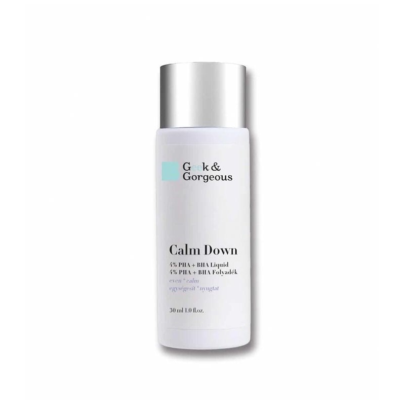 Geek & Gorgeous Calm Down 3,2% Pha + 0,8% Bha 30ml Geek & Gorgeous Calm Down 3,2% Pha + 0,8% Bha 30ml