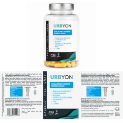 Urbyon Colágeno Marino Hidrolizado Ácido Hialurónico Coenzima Q10 120 Cápsulas