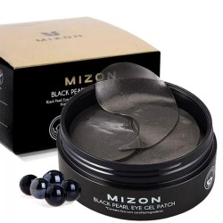 Mizon Mascarilla de hidrogel para ojos Mizon Premium con perla negra y diamante 60 Unidades