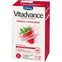 Dielisa Vitadvance Batido Fresa Fuerza y Vitalidad 10 Sobres