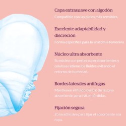 Abs Lady Compresa Incontinencia Urinaria Absorcion Extra 16 Unidades