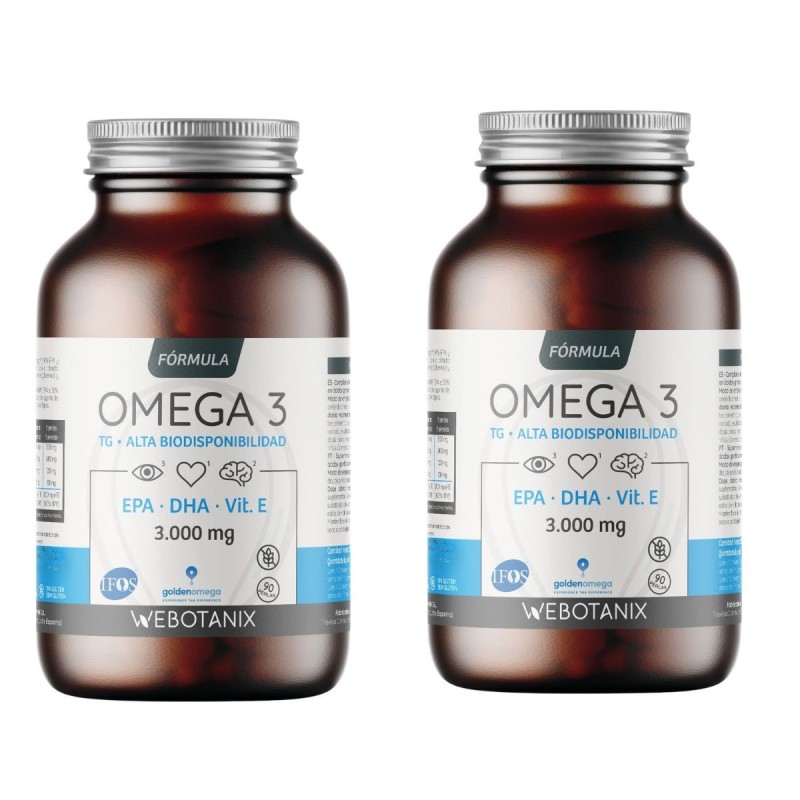 Webotanix Formula Omega 3 90 Perlas + 90 Perlas Webotanix Formula Omega 3 90 Perlas + 90 Perlas