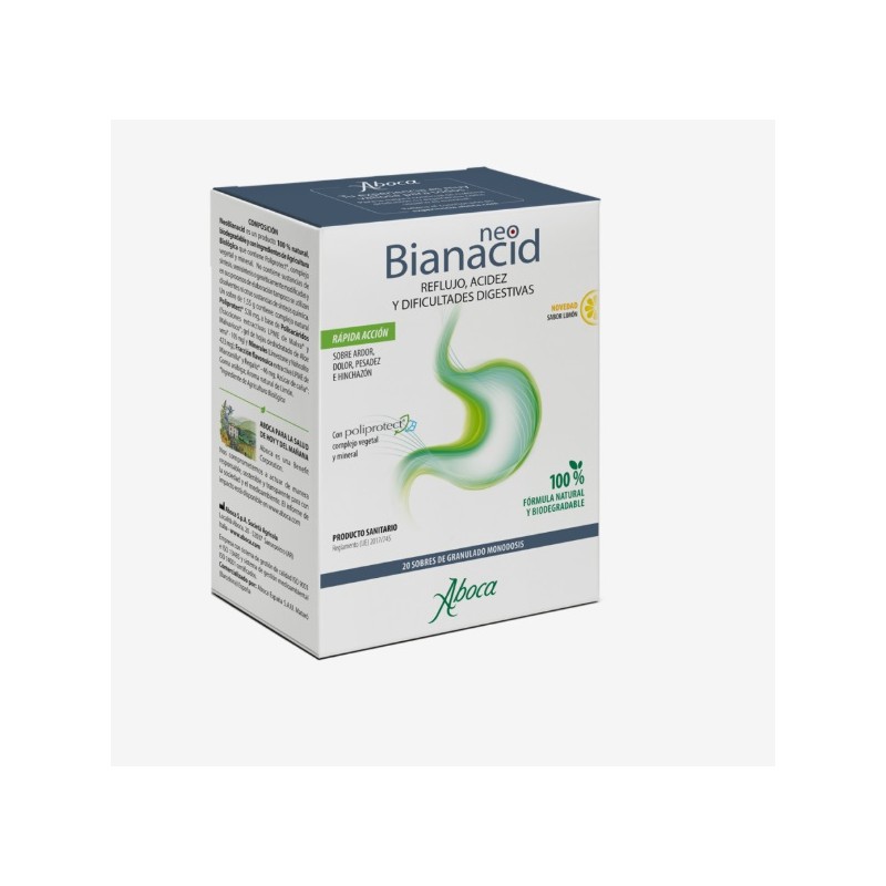 Aboca Neobianacid 20 Sobres Sabor Limón Aboca Neobianacid 20 Sobres Sabor Limón