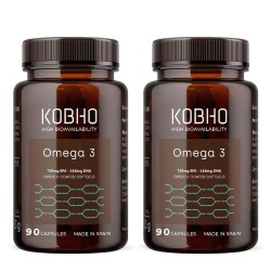 Kobho Omega 3 90 +90 Cápsulas Formato XL Duplo Promocion