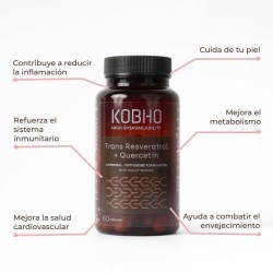 Kobho Trans Resveratrol Quercitin 60 Cápsulas