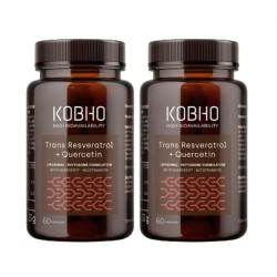 Kobho Trans Resveratrol Quercitin 60 +60 Cápsulas Duplo Promoción