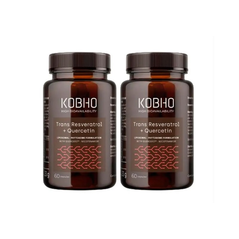 Kobho Trans Resveratrol Quercitin 60 +60 Cápsulas Duplo Promoción Kobho Trans Resveratrol Quercitin 60 +60 Cápsulas Duplo Promoción