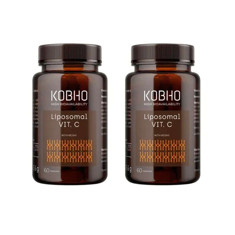 Kobho Liposomal Vitamina C 60 + 60 Cápsulas Duplo Promoción Kobho Liposomal Vitamina C 60 + 60 Cápsulas Duplo Promoción