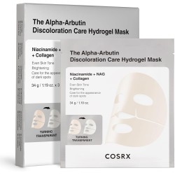 Cosrx Arbutin Discoloration Hydrogel Mask 3 Mascarillas Alfa Arbutina Niacinamida