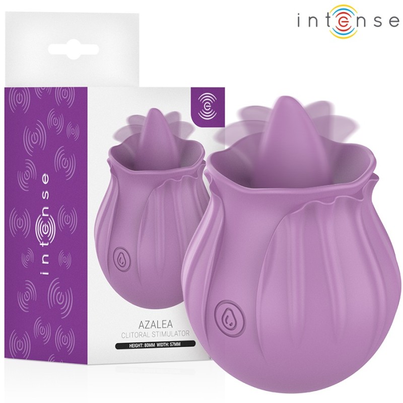 Intense Azalea Flor Estimulador Lengua Base Magnética Intense Azalea Flor Estimulador Lengua Base Magnética