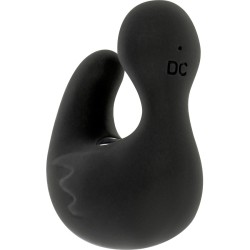 Black&Silver Dedal Pato Estimulador De Silicona Recargable Duckymania