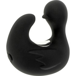 Black&Silver Dedal Pato Estimulador De Silicona Recargable Duckymania