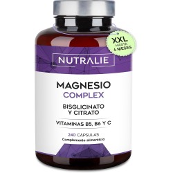 Nutralie Citrato de Magnesio 1545mg + Magnesio Bisglicinato 600mg 240 Cápsulas