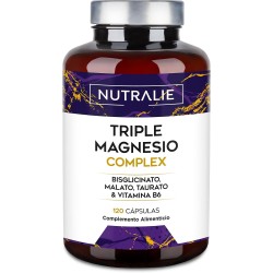 Nutralie Triple Magnesio Complex Bisglicinato + Malato + Taurato 120 Cápsulas