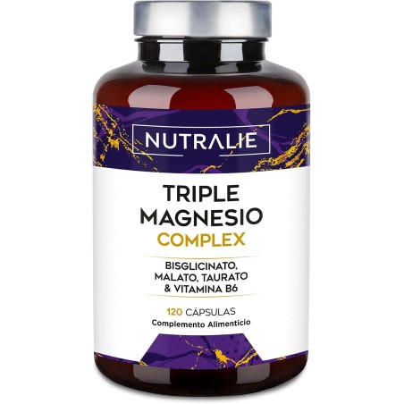 Nutralie Triple Magnesio Complex Bisglicinato + Malato + Taurato 120 Cápsulas