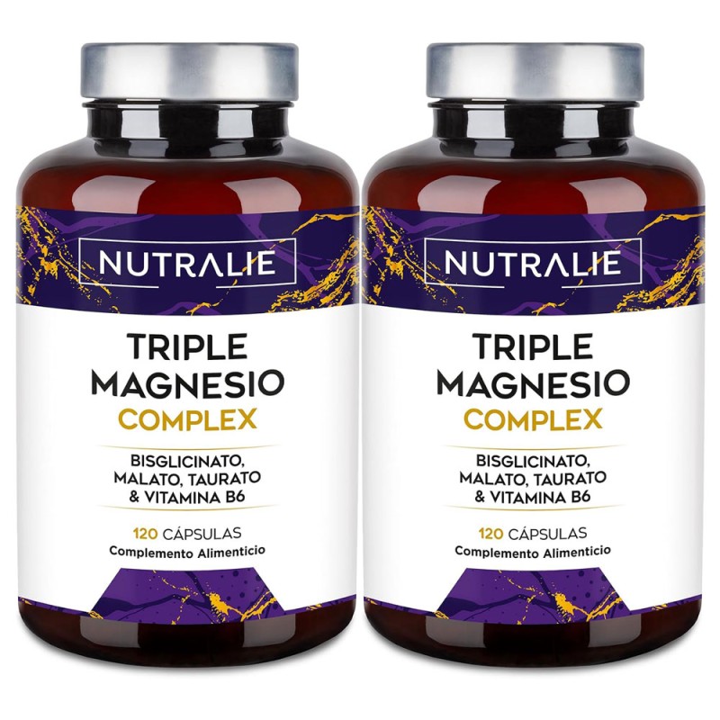 Nutralie Triple Magnesio Complex Bisglicinato + Malato + Taurato 120 +120 Cápsulas Duplo Nutralie Triple Magnesio Complex Bisglicinato + Malato + Taurato 120 +120 Cápsulas Duplo